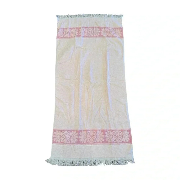 Cannon 1950s-1960s Monticello Pink Bath Towels Set of 6 Vintage Bath Linens - Picture 7 of 8